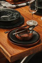 Black Stoneware Dinner Plate | Hygge