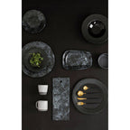 Black Stoneware Pizza Plate | Hygge