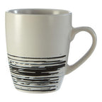 Set of 4 White and Black Effect Mugs | Middag