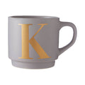 Grey Monogram Mug K | Signet