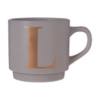 Grey Monogram Mug L | Signet