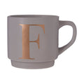Grey Monogram Mug F | Signet