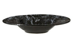 Black Marble Effect Pasta Bowl | Hygge