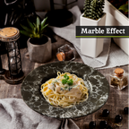 Black Marble Effect Pasta Bowl | Hygge