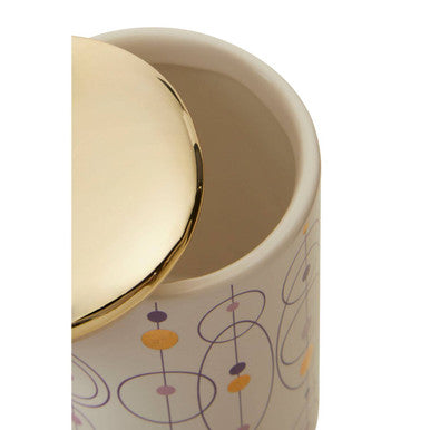 Canister with Gold Finish Lid | Fenwick