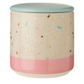 Medium Fine Earthenware Grey Pink Storage Canister | Lozica