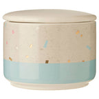 Small Fine Earthenware Grey Blue Storage Canister | Lozica
