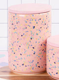 Large Pink Terrazzo Storage Canister | Yuki