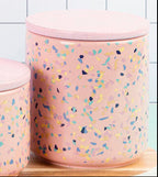 Medium Pink Terrazzo Storage Canister | Yuki