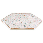 Terrazzo Pattern Dinner Plate | Yuki