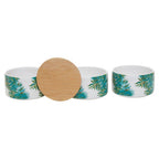 Set of Three Stackable Canisters | Winter Palm