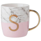 Pastel Pink S Letter Monogram Mug | Mimo