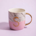 Pastel Pink S Letter Monogram Mug | Mimo