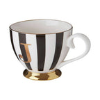 Black and White Monogram Mug J | Duchess
