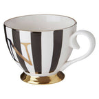 Black and White Monogram Mug N | Duchess
