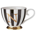 Black and White Monogram Mug N | Duchess