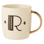 White Monogram Mug R | Diamond Deco