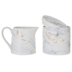 Sugar Pot and Creamer | Marble Luxe