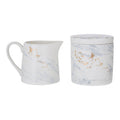 Sugar Pot and Creamer | Marble Luxe