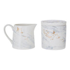 Sugar Pot and Creamer | Marble Luxe