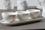 Dip Bowls with Tray Set | Marble Luxe