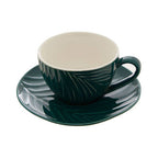 Dark Green Espresso Cup and Saucer | Bali