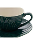 Dark Green Espresso Cup and Saucer | Bali