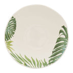 Dark Green Large Salad Bowl with Leaf Design | Bali