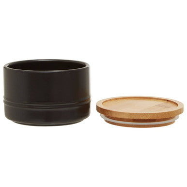 Black Small Stoneware Canister | Fenwick