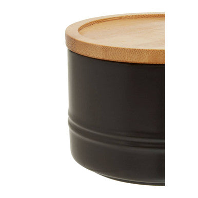 Black Small Stoneware Canister | Fenwick