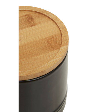 Medium Black Stoneware Canister | Fenwick