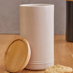 Cream Large Stoneware Canister | Fenwick