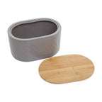 Grey Bread Bin in Stoneware | Geome