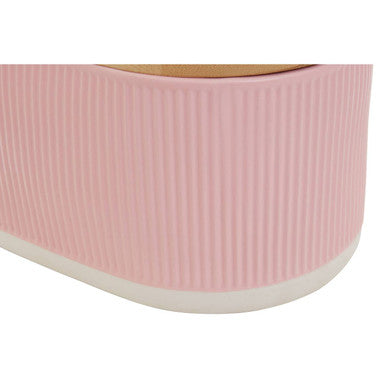 Pink Bread Bin in Stoneware | Geome