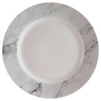 16 Piece White and Grey Marble Effect Dinner Set | Avie