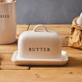 Cream Large Butter Dish | Farmhouse