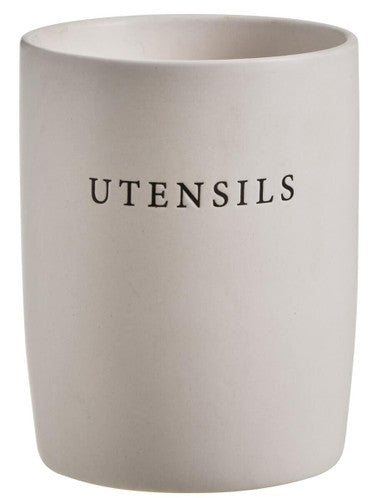 Cream Utensil Holder | Farmhouse