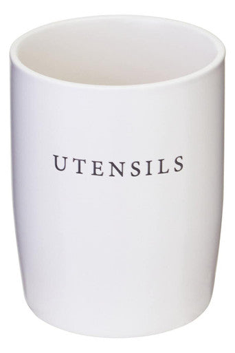 Cream Utensil Holder | Farmhouse