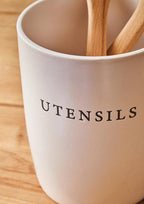 Cream Utensil Holder | Farmhouse