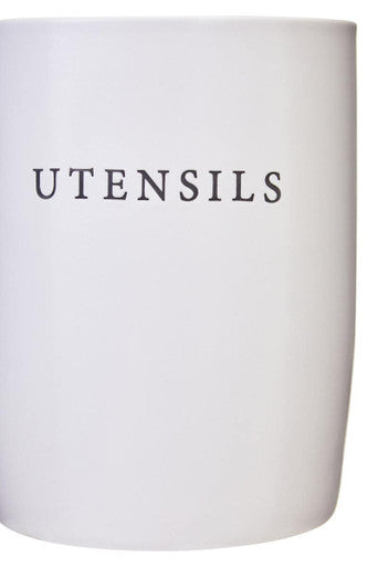 Cream Utensil Holder | Farmhouse