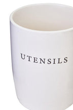 Cream Utensil Holder | Farmhouse