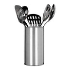 5 Piece Stainless Steel Kitchen Utensils Set with Holder | Bosna