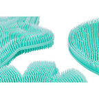 Set of 3 Teal Silicone Dish Scrubbers | Mimo