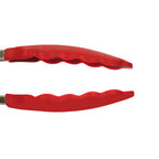 Stainless Steel And Red Silicone Tongs | Zing