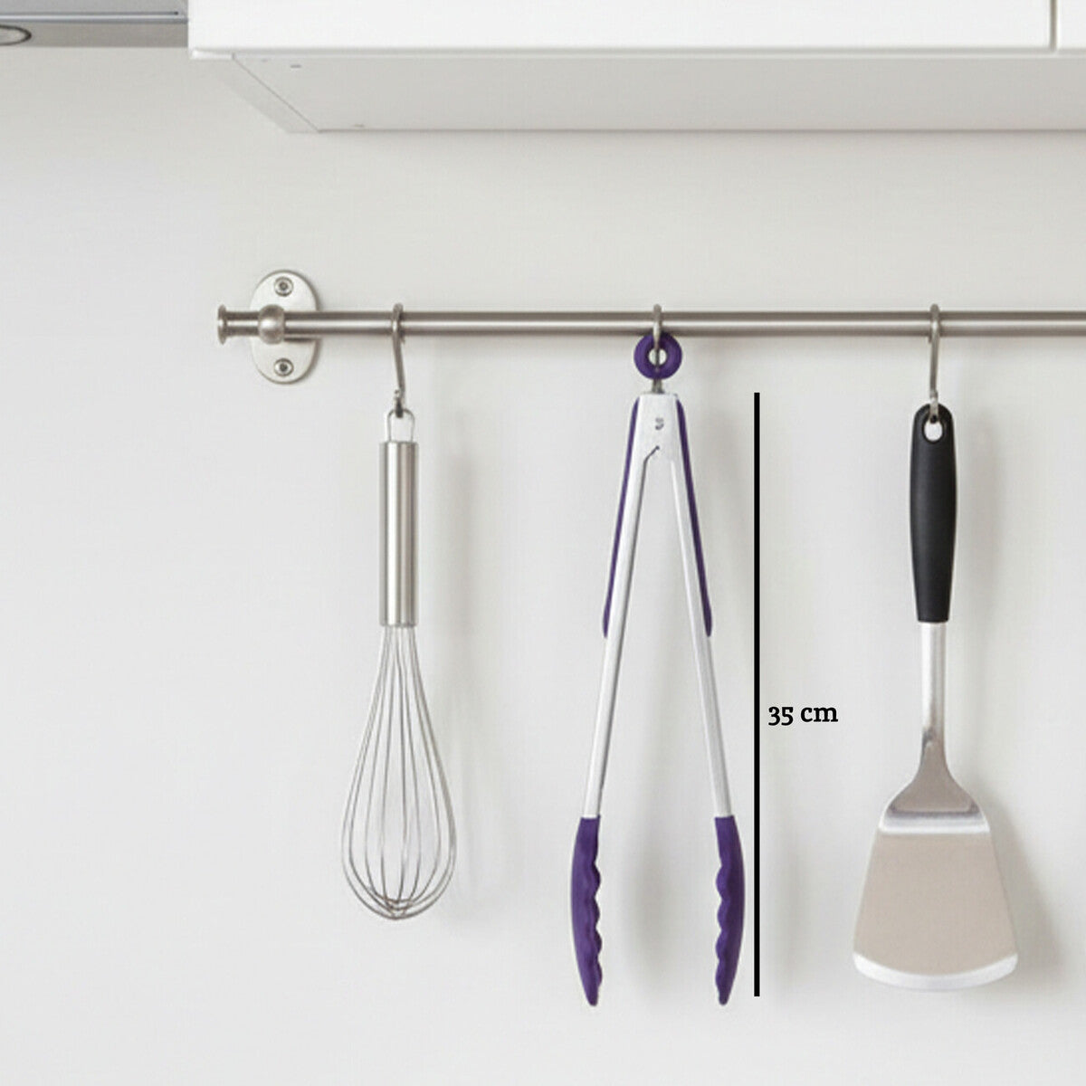 Stainless Steel And Purple Silicone Tongs | Zing