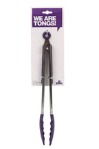 Stainless Steel And Purple Silicone Tongs | Zing