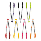 Black Silicone And Stainless Steel Tongs | Zing