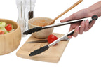 Black Silicone And Stainless Steel Tongs | Zing