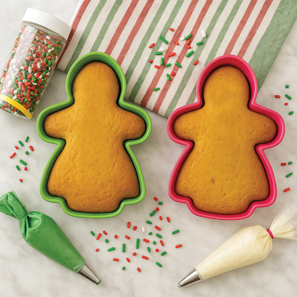Hallie Gingerbread Ladies Cake Moulds | Silicone Baking