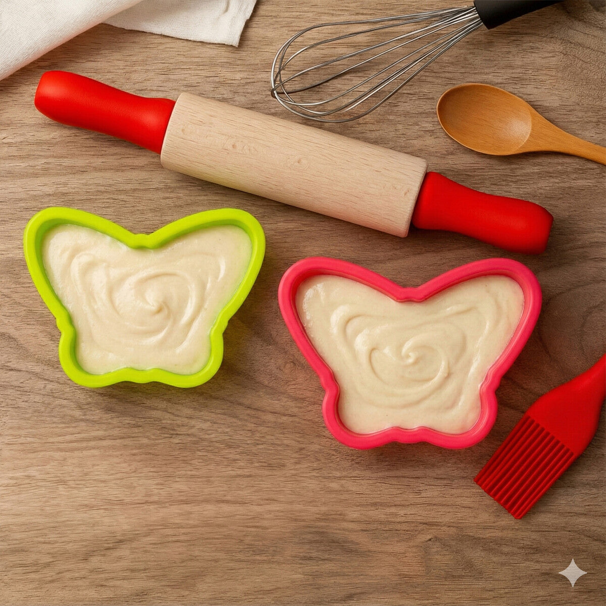Hallie Set of Two Butterflies Cake Moulds | Silicone Baking